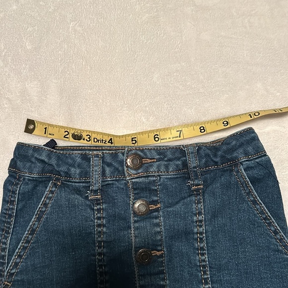 Hippie girl denim skirt with pockets and adjustable waist size 6 - Picture 10 of 10